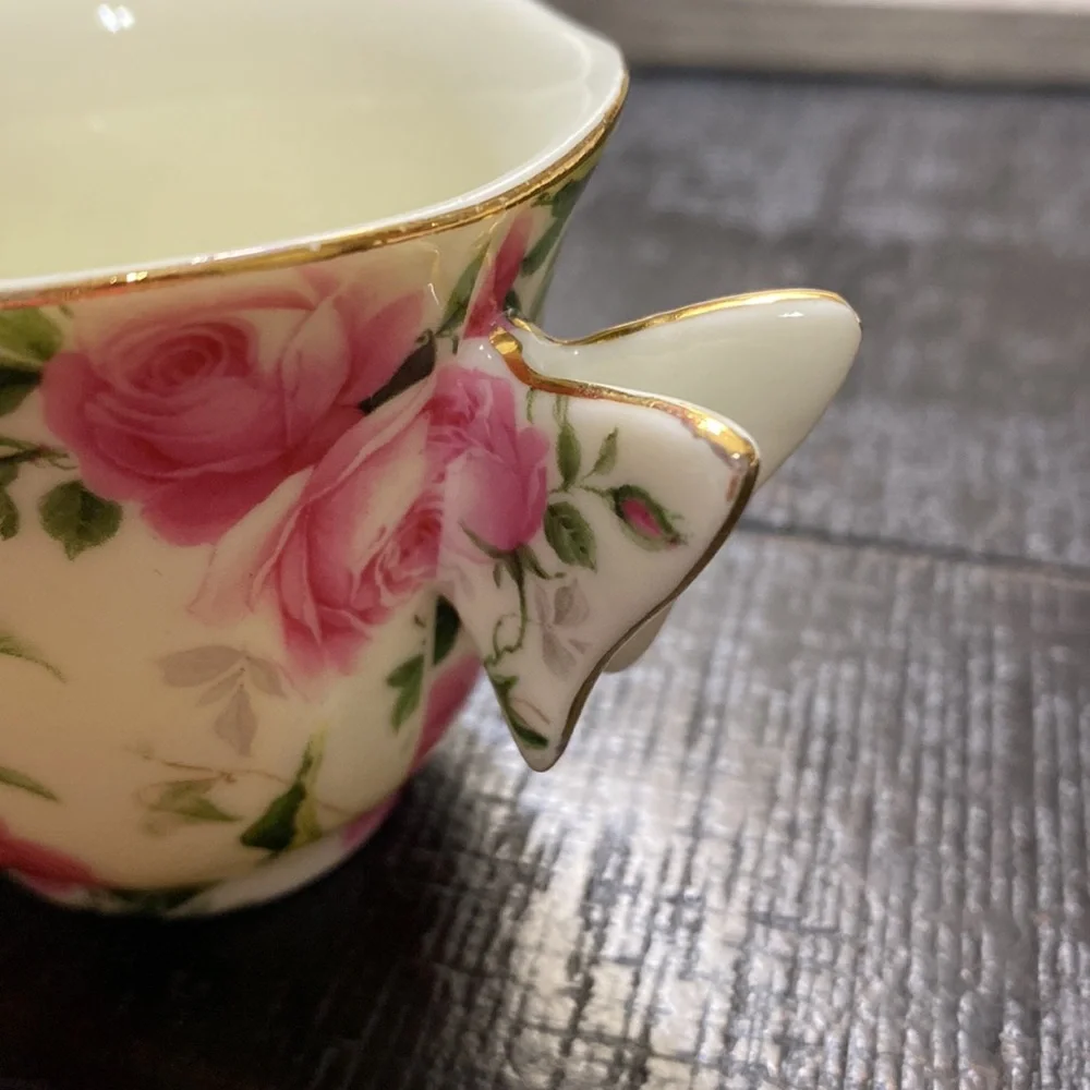 Vintage Chintz Floral Teacup, Saucer & Stand Set! - Picture 2 of 8